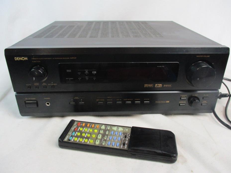 EUC Denon AVR-97  AVR97  AV Reciever with remote bundle