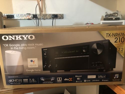 Onkyo TX-NR676 7.2 Channel Receiver DTS X Dolby Atmos Play Fi Bluetooth