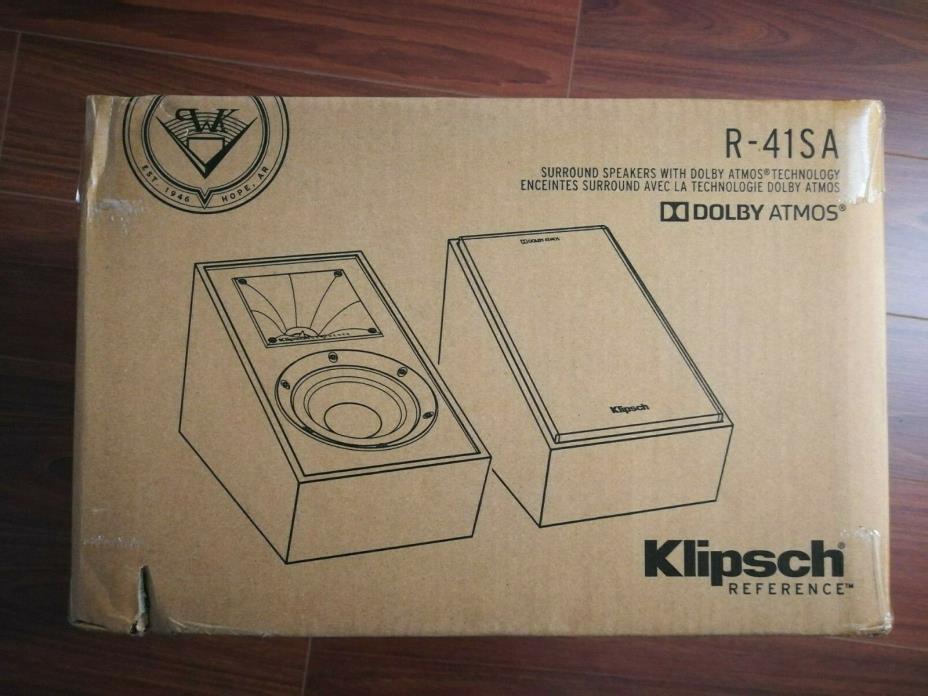 NEw Klipsch R-41SA Dolby Atmos Elevation/Surround Speakers - Pair