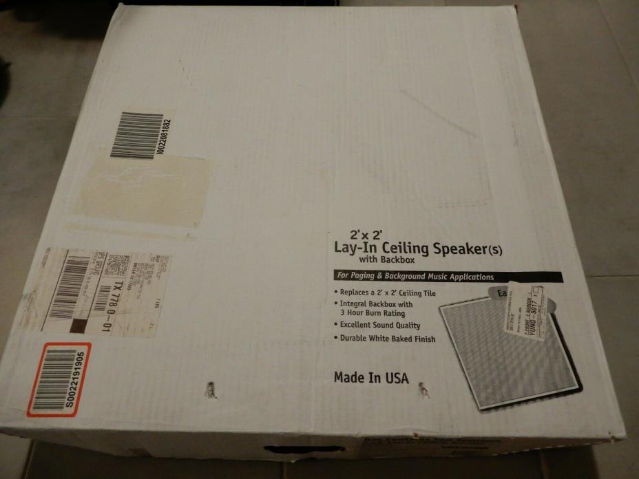 Valcom VC-V-9022A-2 Lay-In 2 Pack Ceiling Speaker + Backbox