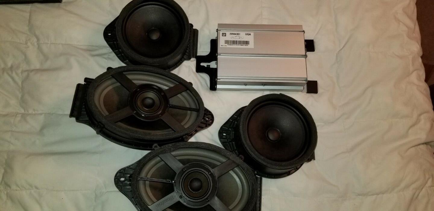 Camaro ZL1 Boston car speakers and AMP