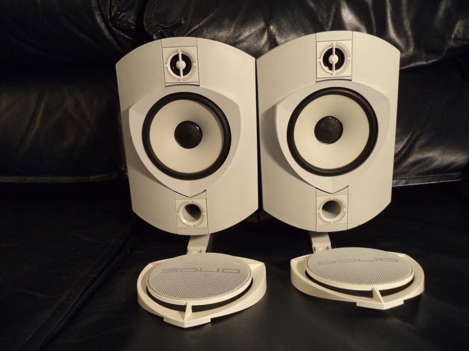 B&W Bowers & Wilkins Rock Solid Monitor Speakers White - One Pair