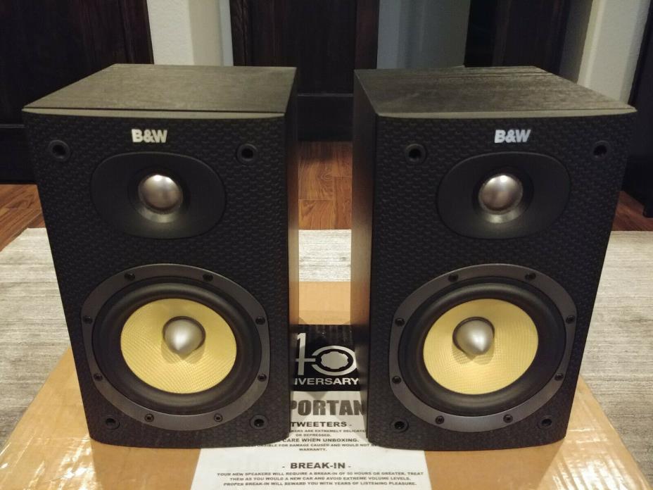 Bowers and Wilkins B&W DM600 S3 Bookshelf Speakers Pair EXCELLENT!