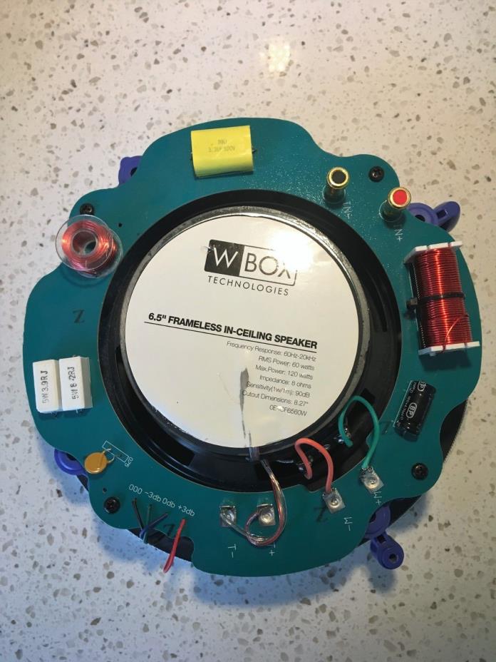 Frameless In Ceiling Speaker. W Box technologies 0E-ICF6560W