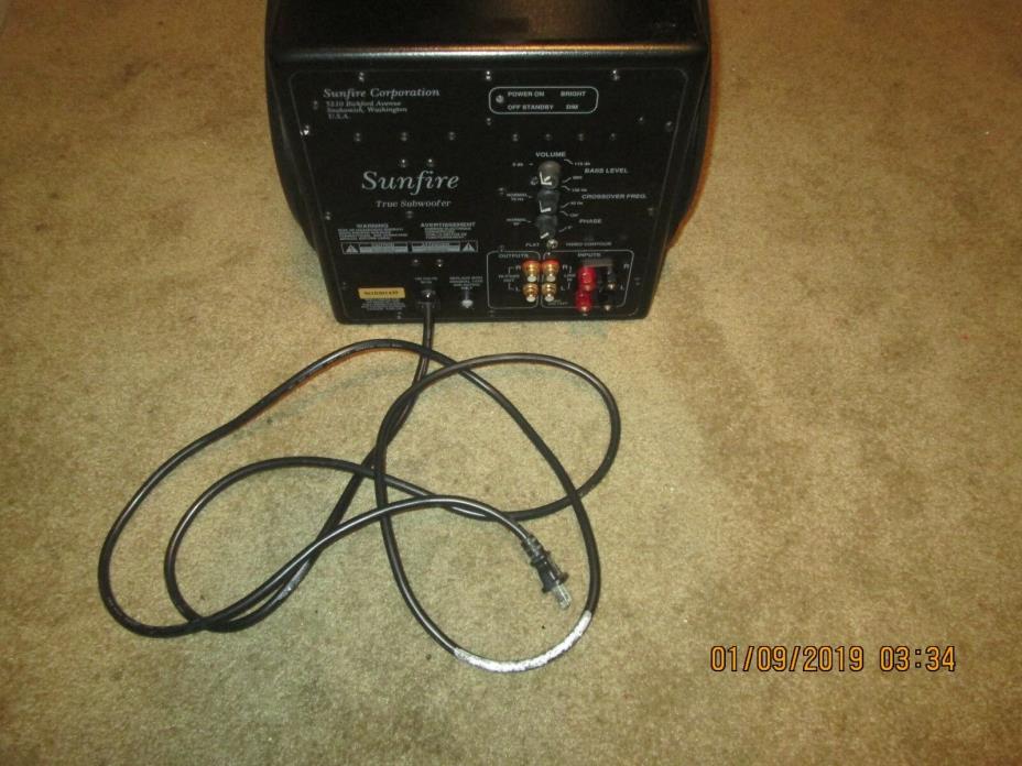 A Rare Sunfire True Subwoofer 10