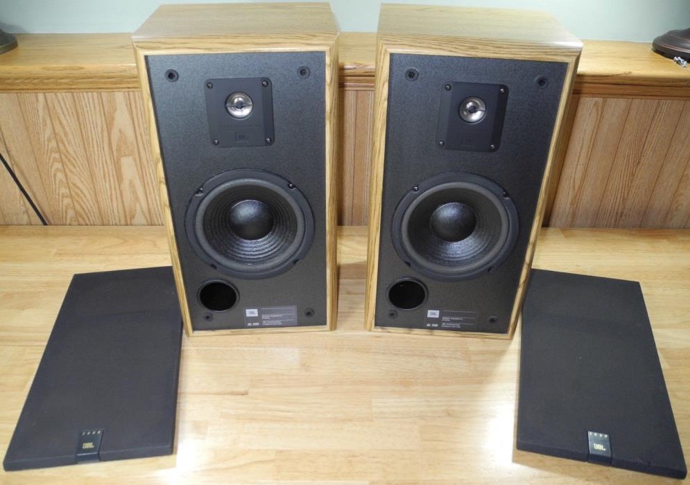 JBL 2600 Classic Stereo Shelf SPEAKERS, ORIGINAL OWNER! Titanium Tweeters, NICE!