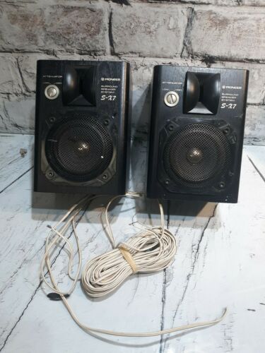Pioneer S-X7 Surround Speaker System 2 Speakers W Wire 45 watt
