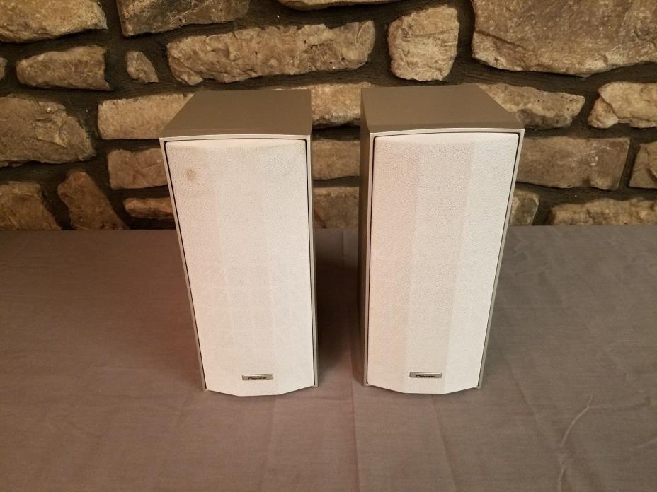 LOT OF 2 - PIONEER S-FCRW230-S FRONT SURROUND SOUND SATELLITE SPEAKERS - SILVER