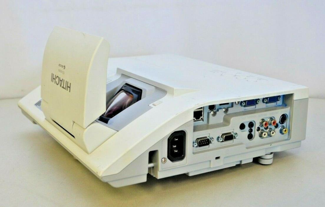 Hitachi CP A300N 3LCD Short Throw HDMI Projector 3000 Lumens 1422 Used Hours