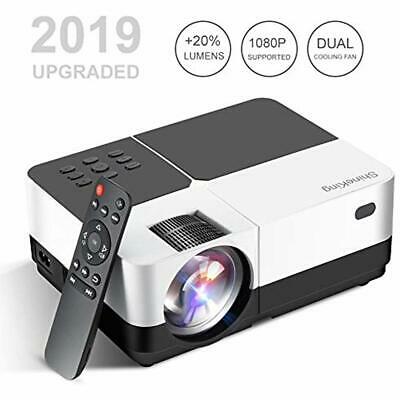 Mini Projector, Video Projectors 2019 Upgraded LED 180Inch 2800 Lumens Full HD