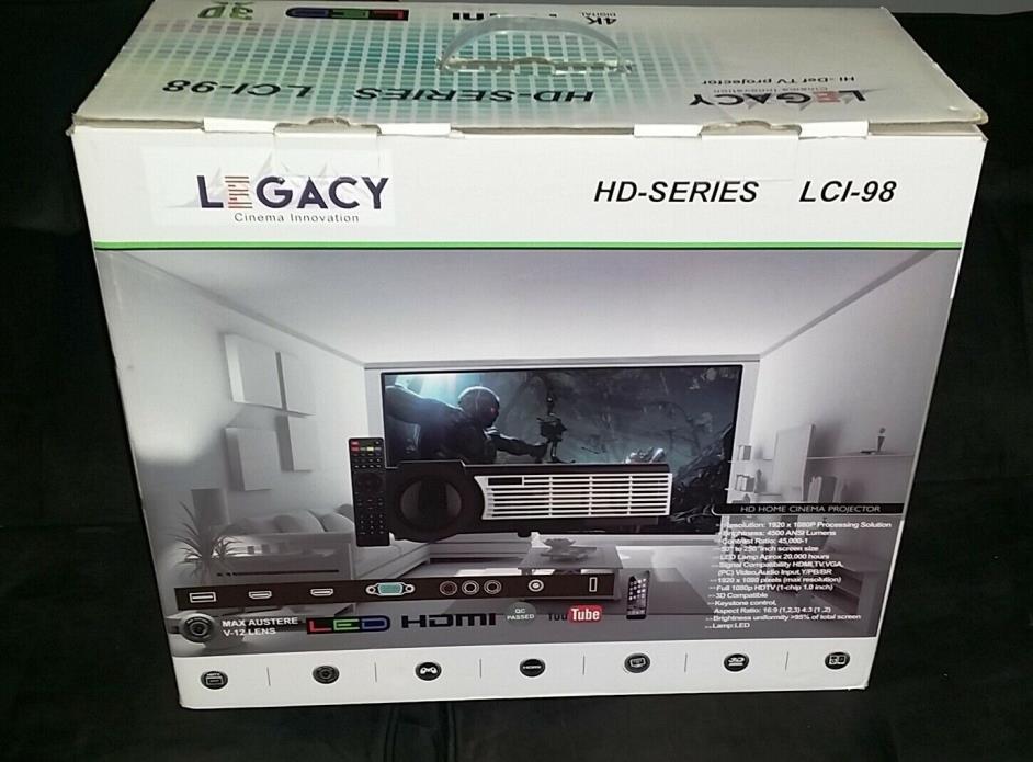 Legacy Cinema Innovation LCI-98 1080 HD Home Theater Projector