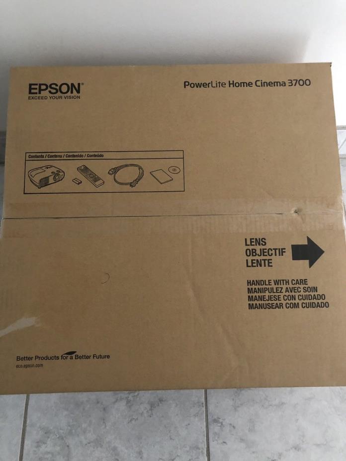 Epson - Home Cinema 3700 1080p 3LCD Projector NEW