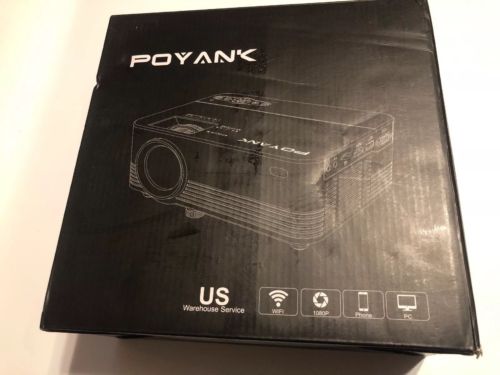 POYANK 2400  LUX LED Mini Projector, WiFi Directly Connect to your device1080p
