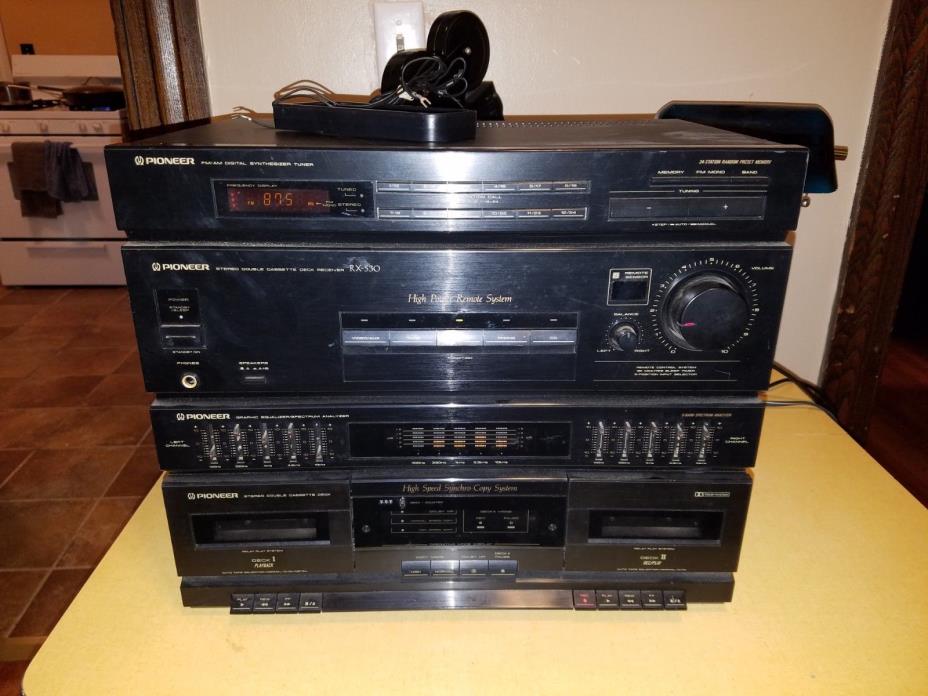 Pioneer RX-530 FM/AM Digital Synthesizer w/ Cassette Deck Receiver PARTS/Repair