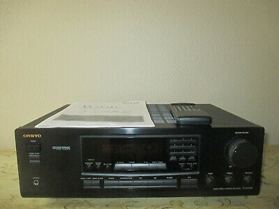 ONKYO TX-SV343 AV STEREO RECEIVER BUNDLE WITH REMOTE AND INSTRUCTIONS