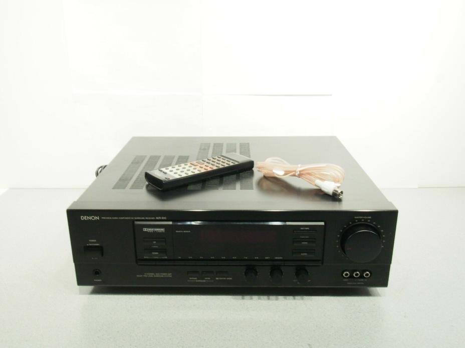 Denon AVR-610 AV Surround Receiver Bundle W/ Remote RC-146 Fully Tested Working