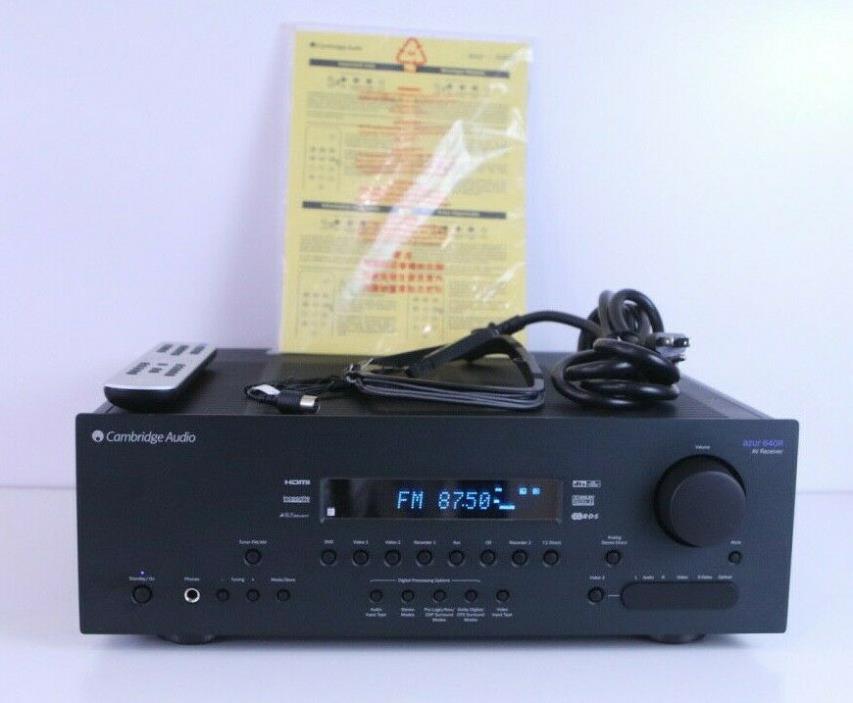 Cambridge Audio Azur 640R 7.1 Ch AV Home Theater Receiver/ Audiophile Amplifier