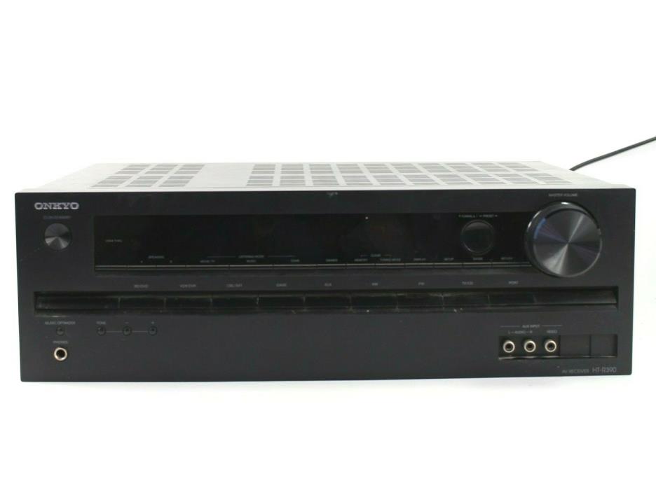 Onkyo AV Stereo Receiver 5.1 Channel Surround Sound Receiver Model No HT-R390