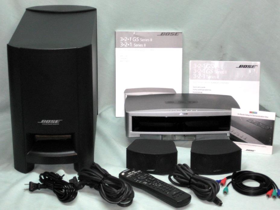 Bose 3-2-1 321 GS Series II COMPLETE CD /DVD Home Theater Media & Speaker System