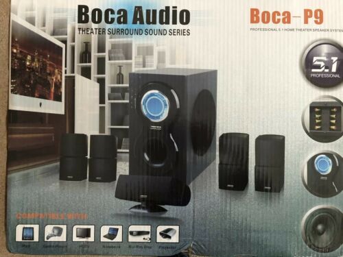 Boca Audio Boca P9 Surround Sound Audio System Theater Surround Sound Series NEW