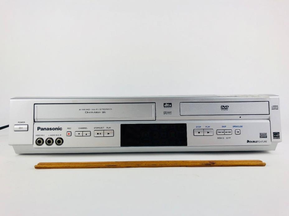 Panasonic PV-D4744S DVD VCR combo no remote NEEDS WORK Retro TV Entertainment