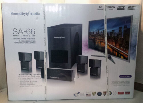 Soundbyte Audio Home Theater System SA-66 Brand New - Open Box