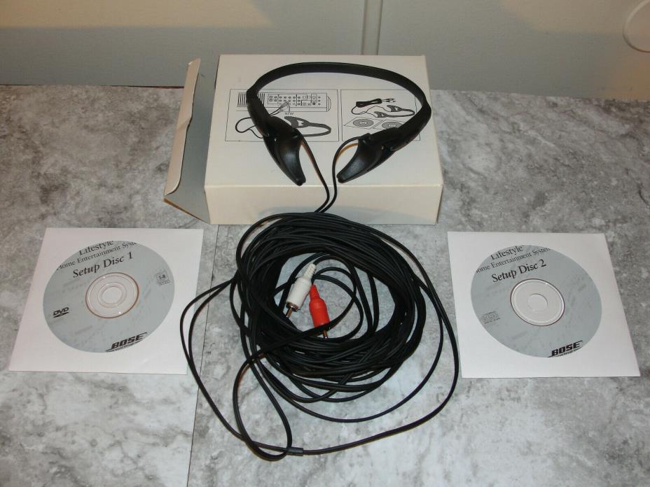 Bose Lifestyle Set up Headphones and Set Up Discs Tested Working Great Condition