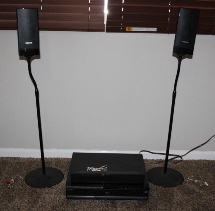 Sony BDV-E300 Blu-ray Disc 5.1ch Home Theater System Black with Speaker Stands