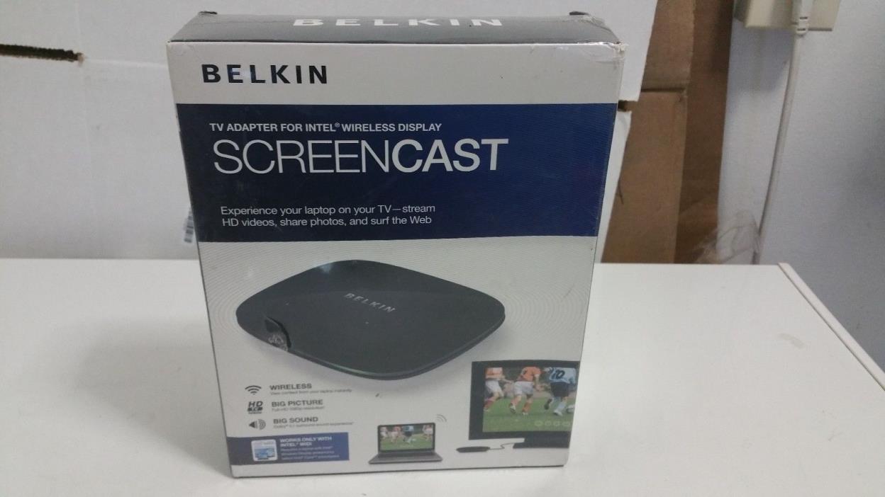 Belkin ScreenCast TV Adapter for Intel Wireless Display Full HD 1080 NEW SEALED