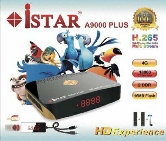 iSTAR A9000 PLUS with 12 Months Arabic Kurdish Turkish persian TV Service IPTV