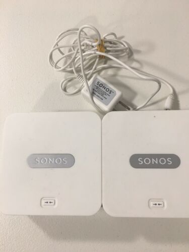 (2) Sonos Ethernet Bridge Modules With (1) Power Cord Tested Working