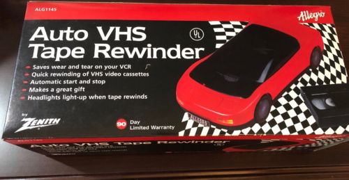 Zenith Allegro ALG1145 Car VHS Video Tape Rewinder Automatic Start  & Stop  NEW