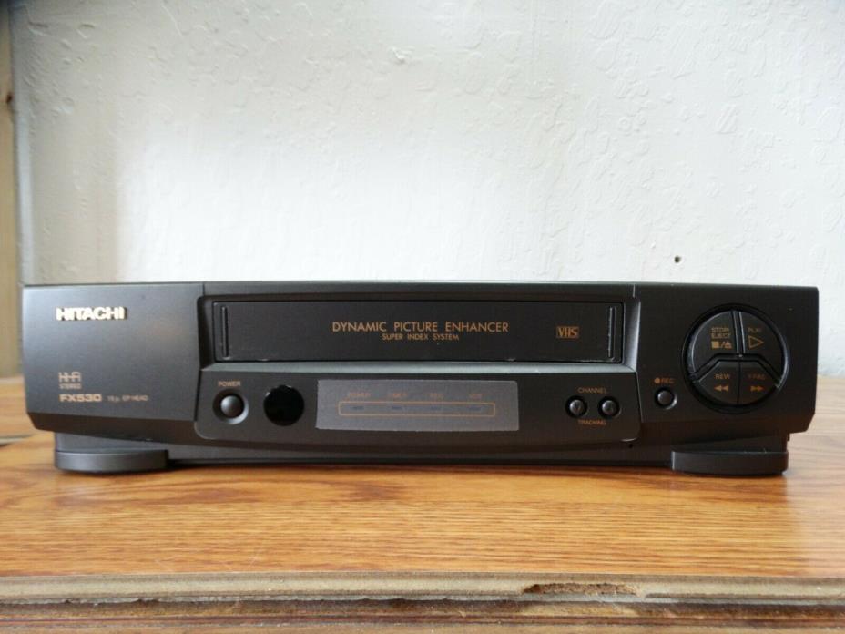 Hitachi FX530A Stereo VHS VCR Player Recorder- Tested