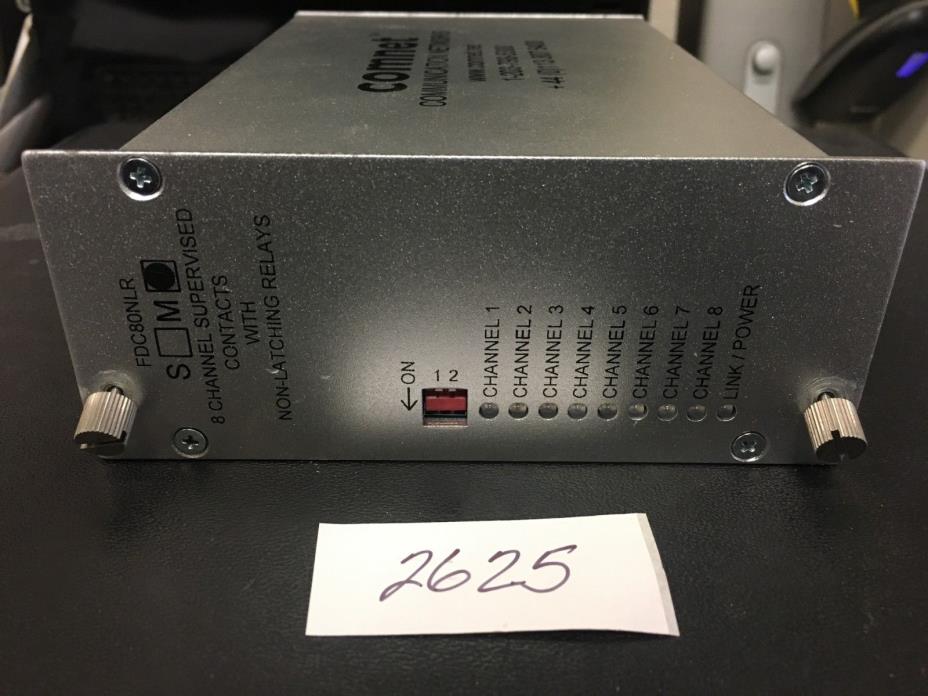 COMNET FDC80NLR 8 CHANNEL SUPERVISED CONTACTS WITH NON LATCHING RELAY'S