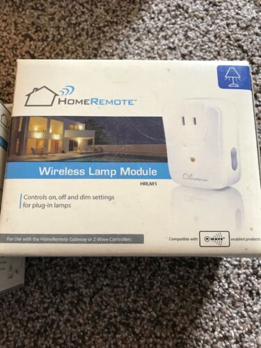 Home Remote Wireless Z-Wave Lamp Module HRLM1 On Off Dim Settings Plug In Lamps