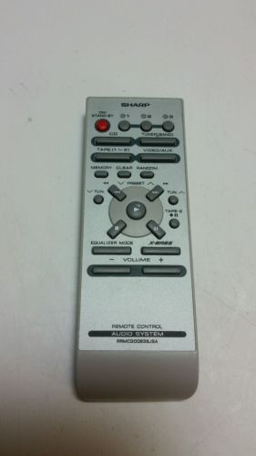 SHARP RRMCG0063SJSA Audio System Remote Control