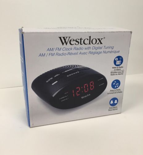 Westclox 80205 Dual Alarm Clock Radio