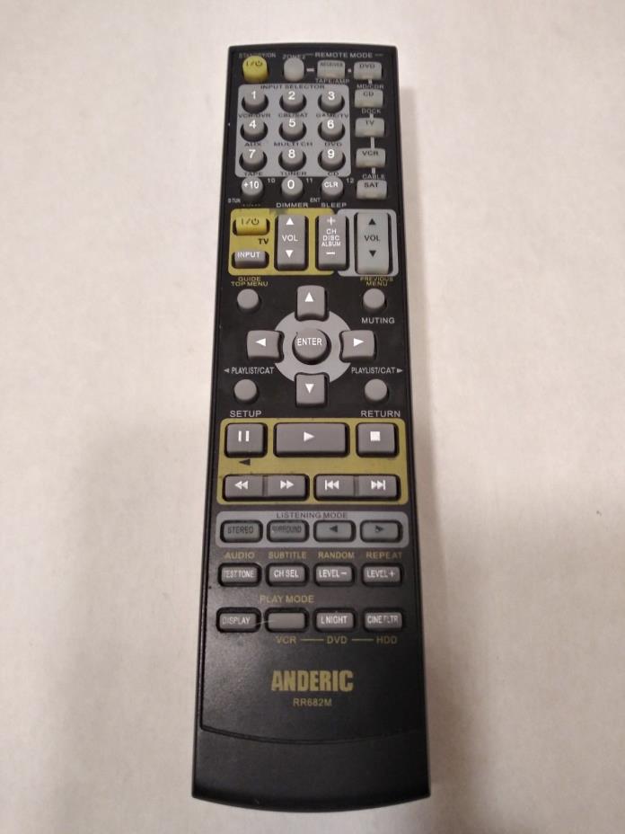Nice Clean Working Onkyo Remote Control Replacement for ALL Receivers by Anderic