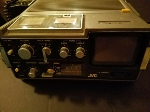 Vintage JVC Radio / TV Model 3050 with Power Adaptor and Cord (working)