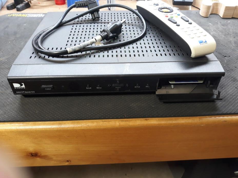 Direct TV D10 Satellite Receiver w/ Remote and Power Cord