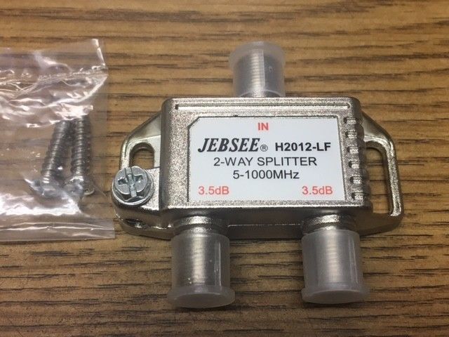 Jebsee H2012-LF 2-Way Splitter 5-1000MHz