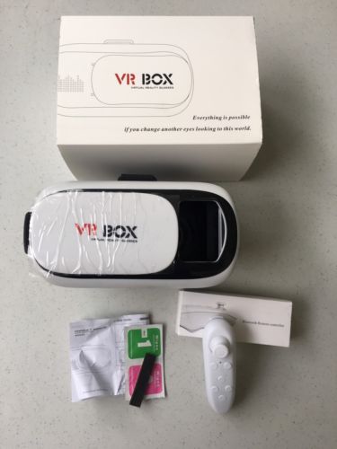 VR BOX 2.0 Virtual Reality Glasses w/ Bluetooth Remote - New in Retail Package