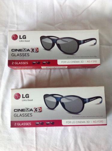 LG Cinema 3-D Glasses ORIGINAL  (never opened)---SET OF 2 (BONUS: All For One)