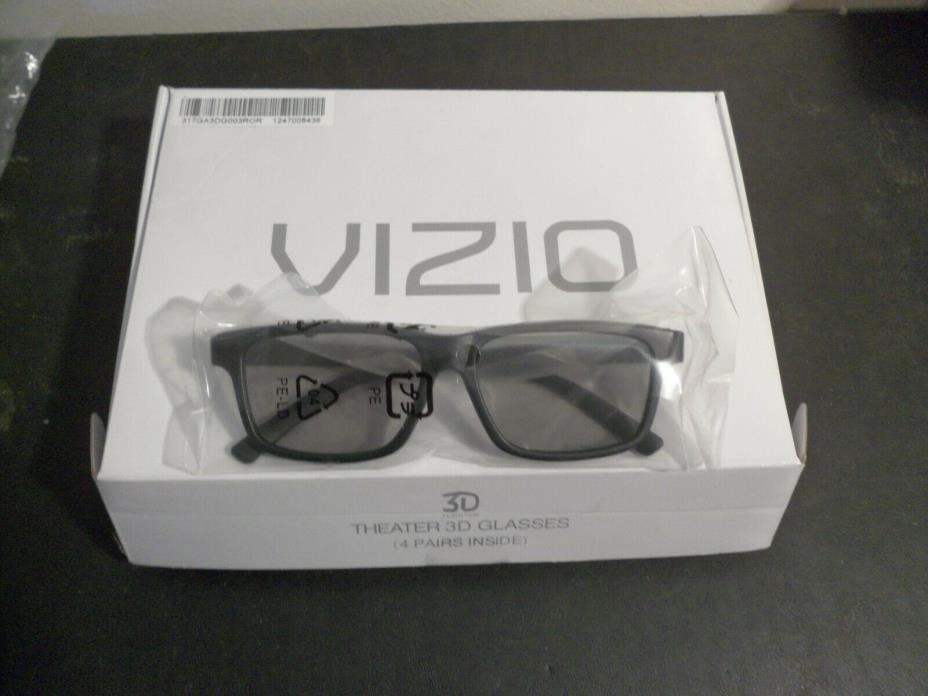 Vizio Theater 3D Glasses Pack of 4 New
