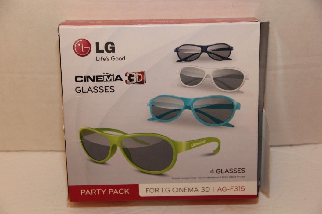 LG CINEMA 3D GLASSES - 4 Pairs - AG-F315 - Party Pack
