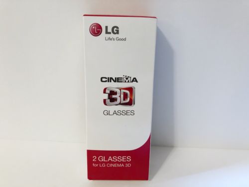 NEW AG-F310 LG Cinema 3D Glasses 2 Pack Bundle Genuine LG