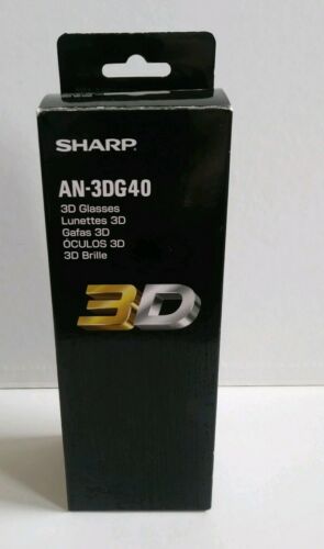 New Free Shipping Sharp AQUOS 3D Glasses AN-3DG40 Active (Black)