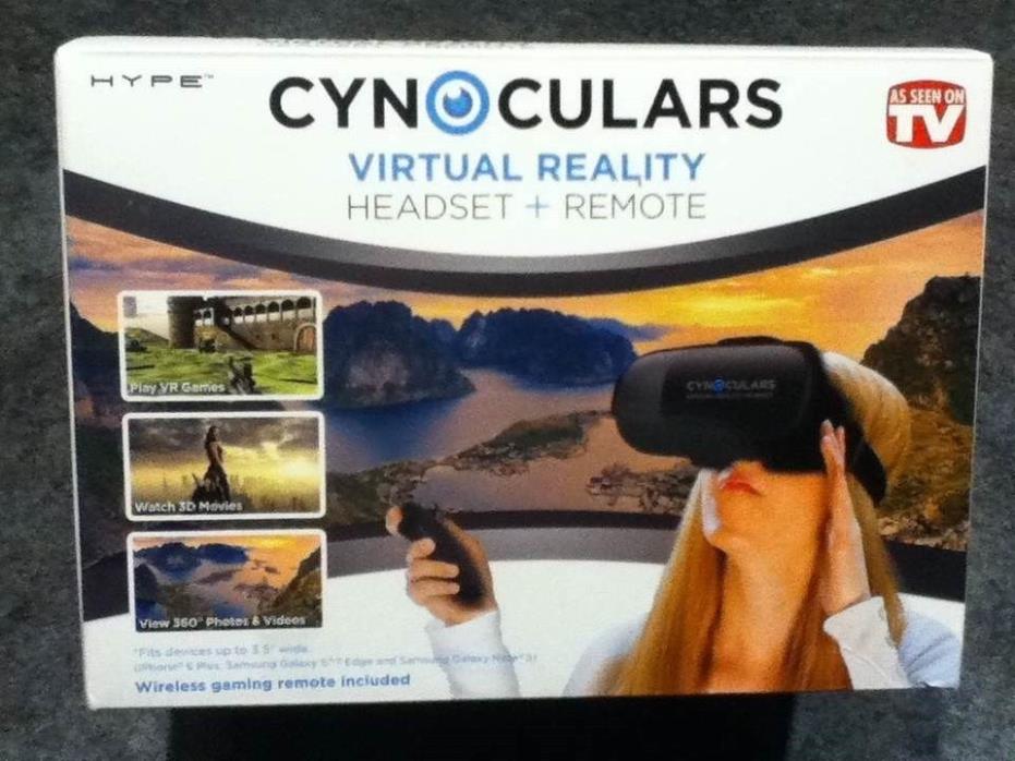 Cynoculars Virtual Reality Headset And Remote AS SEEN ON TV