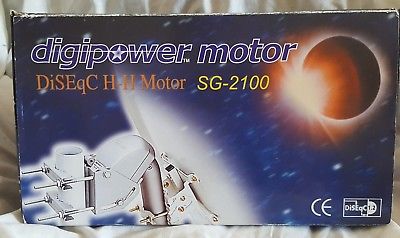 DIGIPOWER MOTOR SG-2100 DISEQC H-H MOTOR 1.2 MOTECK SATELLITE DISH TRAILER SETUP