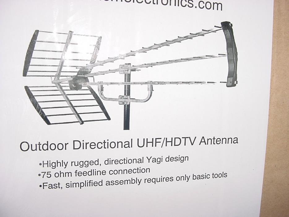 Deep Fringe UHF / HDTV Outdoor Directional Antenna